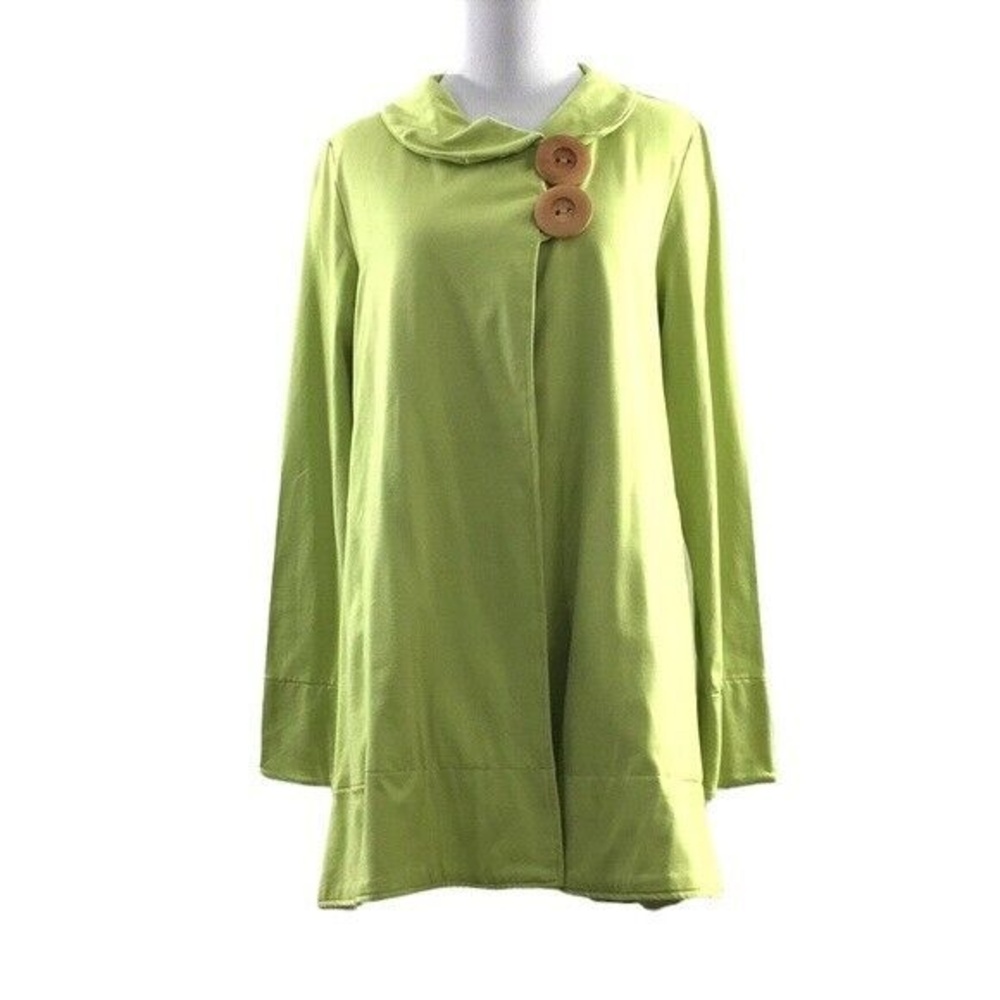 White Lotus By‎ Neon Buddha Green Tunic Outdoor Jacket Womens Small